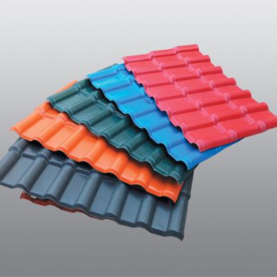 China 640mm; 960mm chinese tile roof shed plastic roof tiles price color roof philippines for sale