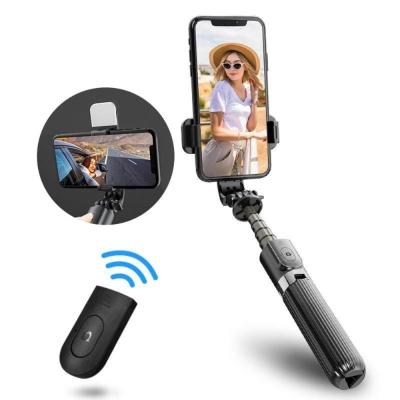 China Fold New Arrival 3 in 1 Phone Holder Flexible Folding Selfie Stick Tripod with Fill Light for Mobile Phone for sale