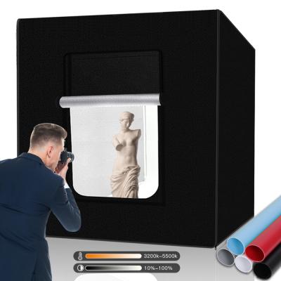 China 80*80cm Light Box Photography Photo Studio Times Box With Dual LED Strip Lights For Ware Photography 80C for sale