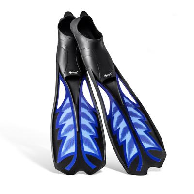 China New Style Long Fin Blade Adjustable Freediving Fin Snorkeling Swimming Diving Fins Blade for sale