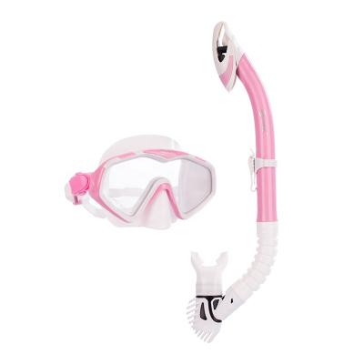 China Dry Scuba Diving WAVE Mask Snorkel Set Scuba Mask Snorkel for sale