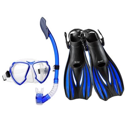 China TPR+Silicone bulk sale adult watersport mask snorkel fins professional diving set for sale