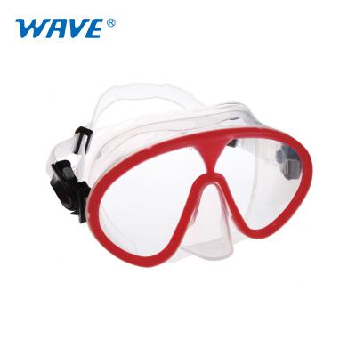 China Waterproof Water Sports Protect Face Mask Soft Silicone Eyecup Comfortable Easy Adjust Clear Headband Diving Mask for sale