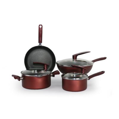 China Sustainable NEW DIVERSION E SERIES pressed aluminum non-stick cookware set for sale