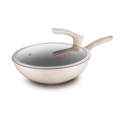 China Durable Die Casting Chinese Wok Wok Non - Stick Wok Die Cast Aluminum Cookware Set for sale