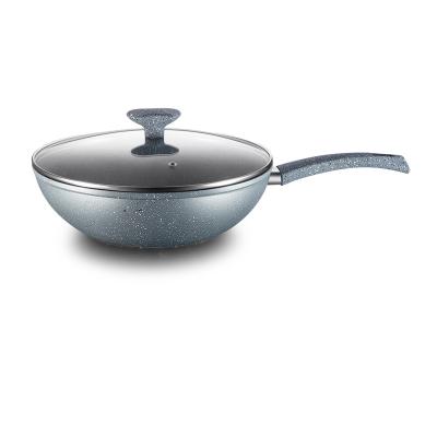 China Sustainable STONE M SERIES WOK forged aluminum cookware for sale