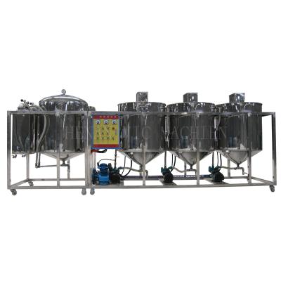 China For refining crude oil into economic edible vegetable oil oil refining machine/vegetable frying oil machinery plant for sale