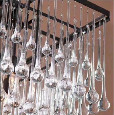 China Charming Durable Clear Acrylic Water Drop Pendant Aerial Ceiling Ornaments Wedding Props Wedding Ceiling Crystal Drops for sale