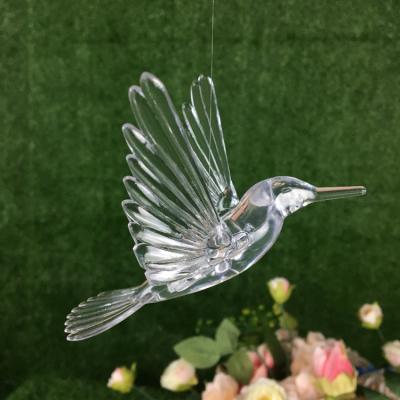 China Durable Clear Crystal Ceiling Decoration Acrylic Hummingbird Ornament Hanging Decorations Birthday Party Supplies Birthday Party for sale