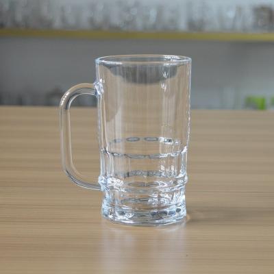 China Nepal Sustainable Wholesale Market Hot Selling Glass Beer Mug With 12oz Bulk for sale