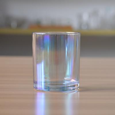 China Durable Custom Colored Glass Candle Jar With 400ml Volume for sale