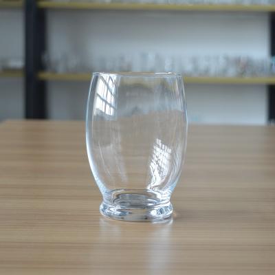 China Durable Machine Made Glass 400ml Tumbler For Milk / Juice for sale