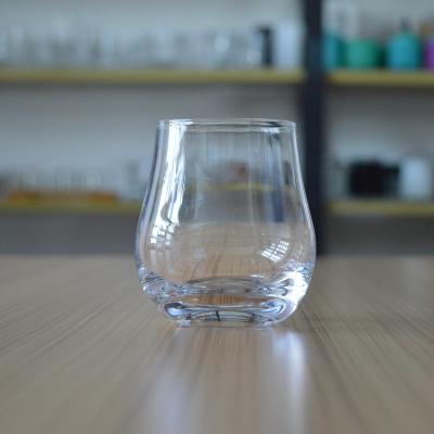 China - Good Quality Tulip Whiskey Stemless Glass Cup Mug With 330ml Volume for sale