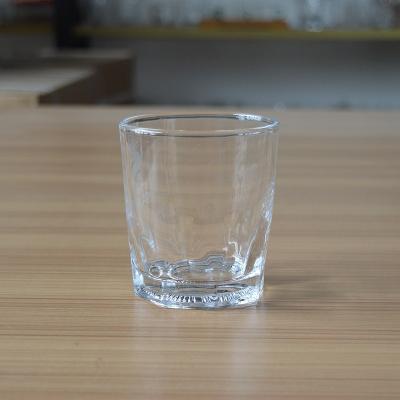 China Cheap ECO-FRIENDLY Custom Etching Effect Logo 250ml Whiskey Glass Mug With Custom Logo Printing for sale