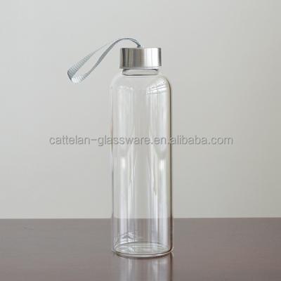 China Durable 500ml Borosilicate Glass Hot Resistant Bottle For Promotion for sale