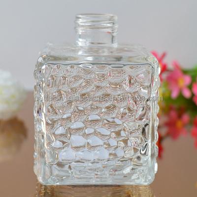 China Durable Clear Square Glass Perfume Bottle For Perfume With Bengbu Cattelan Glassware 200ml for sale