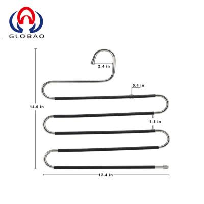 China Dongguan Factory Sus 304 Multifunctional Pant Hangers With 5 Layers Space Storage Rack Multi-Purpose Loveyal Limited For Towel And Pants Tie for sale