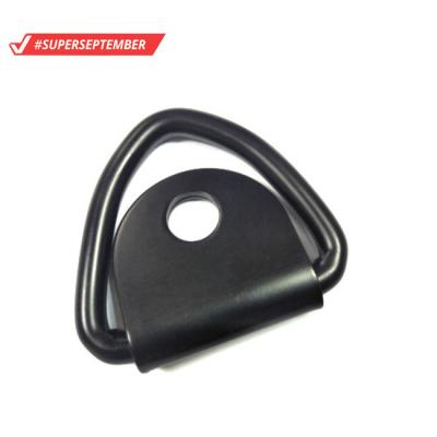 China Trcuk\Car Factory Spot Black Steel Link\Boat Down D Ring For Truck Link Down Anchor For Cargo Ring Mount Bracket With Screw for sale