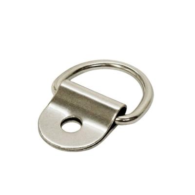 China Marine Boat 316 Stainless Steel D Ring Pad Eye Aluminum D Clip 1/8