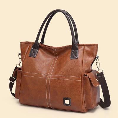 China Vintage 2021 Lady B917-16 Satchel Clips Large Hobo Purses And Leather Handbags Adjustable Strap Women Handbags Cross - Body Handbags for sale