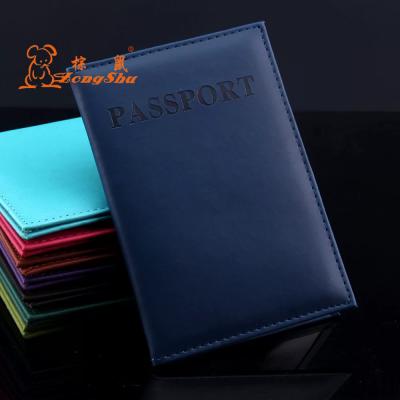 China Wholesale Cheap Factory Price B1024-6 Custom Passport Holder Cover Anti-theft PU Leather For Travel for sale