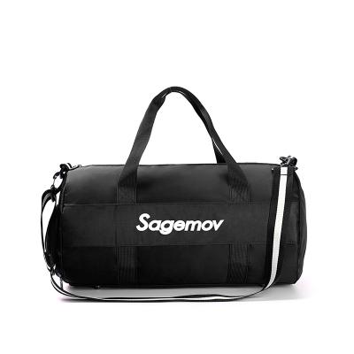 China B93-012 fashion fashion letter printing gym sports custom waterproof durable travel with shoe compartment women duffel bag for sale