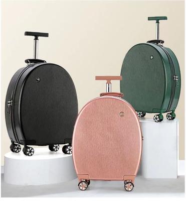 China Cute Hard Shell Cosmetic Bags Suitcase Travel Trolley Bag 2pc Carry On Luggage Set With Hard Side ABS B917-6 for sale