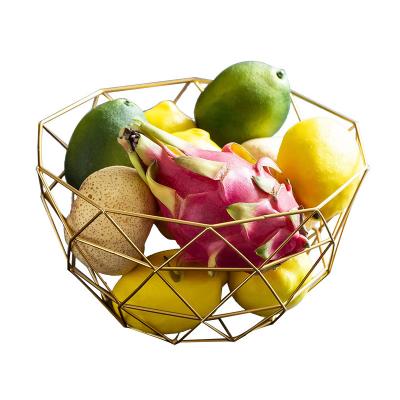 China Viable Hot Selling Product Fruit Display Stand Metal Iron Mesh Bowl Basket For Storage for sale