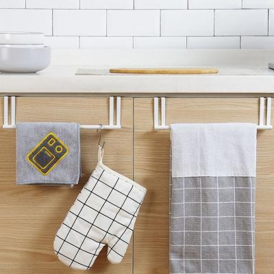 China Non-Listing Sustainable Cloth Metal Hanger Closet Cabinet Towel Shelf Bathroom Hanging Towel Holder Rack Organizer for sale