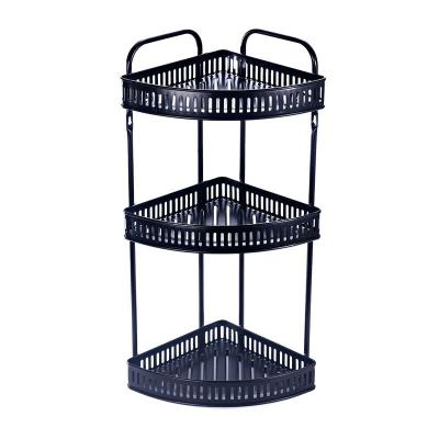 China Wholesale Durable Convenient Corner Bathroom Storage Organizers Metal Bathroom Shower Shelf 3tiers Shower Caddy Shower Shampoo Holder for sale