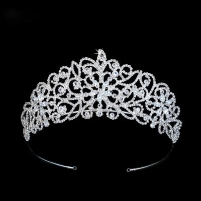 China Latest Formal Sparkly Wedding Tiara With Crystal, Crown Bride Echsio High Quality Wedding, Plating Color Guaranteed BC3029 for sale