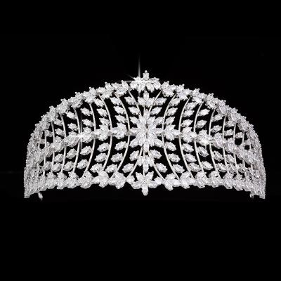 China Brass Tiaras And Crown Elegant Echsio Hair Women Bridal Hair Comb Accessories Wedding Tiaras BC5315 High Quality Mujer de Zircon for sale