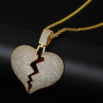 China Echsio Charm Necklace High Quality Male Copper Zircon Fine Gold Plated Pendant Necklace For Men Jewelry Birthday Party XL811 for sale