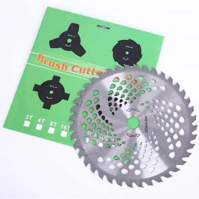 China 2-Stroke 40T 60T 80T 10inch 230mm 255mm Alloy Brush Cutter Saw Blade for sale