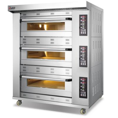 China Commercial Luxury Electric 3 Deck Snack Machine Wholesale Pizza Bread Bakery Machine China OEM Factory for sale