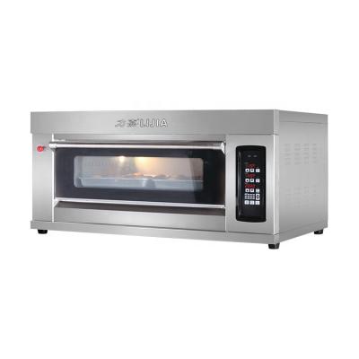 China Bread Bakery Machine Factory Price Easy Operate Commercial 1 Deck 1 Tray Bakery Use Single Deck Oven For Snack Bar for sale