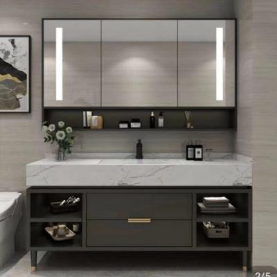 China New Bathroom Vanity Basin Vanity Enviroment Friendly Marble Bathroom Cabinets Wholesale for sale