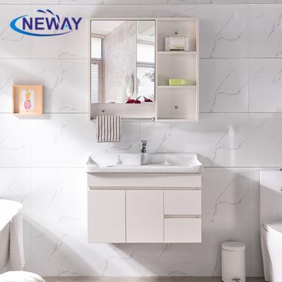 China New Environmentally Friendly Melamine Home Wall Mounted Chinese Bathroom Furniture for sale