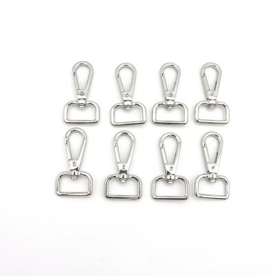 China Promotioanal Gifts/Give Away High Quality Swivel Snap Silver Metal Keychains Accessories Hooks For Luggage Accessories Lanyard Short Strap for sale