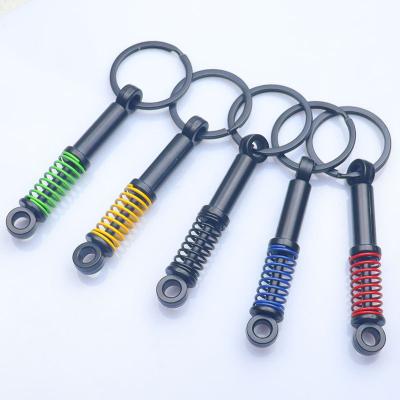 China Wholesale Metal Handsome Metal Car Accessories Retractable Rotary Rotary JDM Turbo Motorcycle Western Key Chain Key Ring for sale