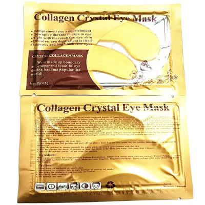 China Moisturizing Anti Puffiness Reducing Dark Circles Crystal Collagen Under Eye Mask Puffy Puffs Gold Gel Correction for sale