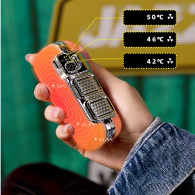 China ABS+PC+Aluminum Alloy Anodized Multifunctional Reusable Powerbank Usb Power Bank 5000mah Rechargeable Hand Warmer for sale