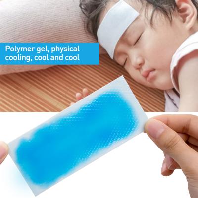 China Apply to forehead neck and other OEM affected health private label areas gel patch Migrain medical cooling cool gel for sale