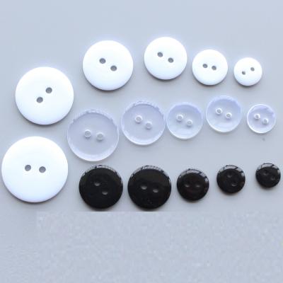 China Dry clean/nickel free/eco-friendly/washable; Hot Selling Products Round Sew Bread Shape 2 Holes Clear Transparent Resin Shirt Button for sale