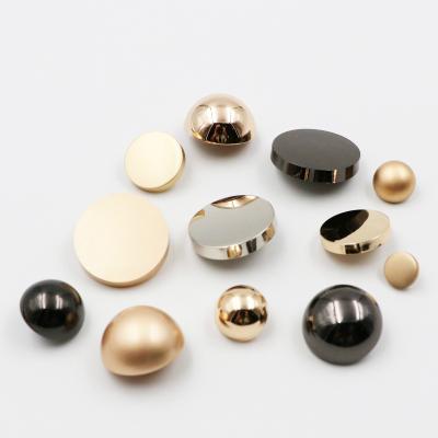 China Dry Clean With Quality Guarantee Fully Stocked Loop Sewing Leg Button 19mm Round Cap Rose Gold Zinc Alloy Buttons for sale