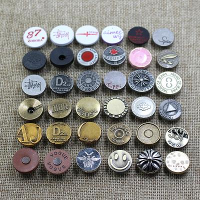 China Hot Selling Washable In A Variety Of Stock Styles Alloy Jeans Buttons 17mm 18mm Customized Buttons for sale