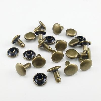 China Safe And Reliable Fashion Metal Stud Rivet Button Garment Double Button Garment Nickle Free Jeans Rivets for sale