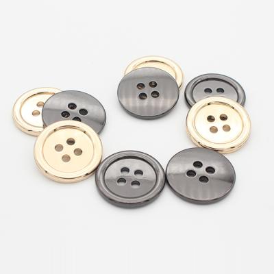 China Metal 4 Holes Sufficient Fine Edge Buttons Sufficient Fine Edge Dry Cleaning Inventory Sewing Alloy Customize Button for sale