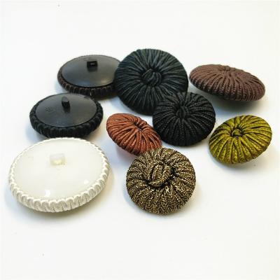 China Dry Cleaning Self Cover Tender Marker Ring Eyelet Mushroom Fabric Covered Leg Buttons for sale