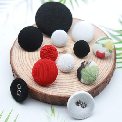 China Dry Cleaning Factory Price Self Covered Round Button Leg Canvas Cover Button For Furniture And Garment for sale